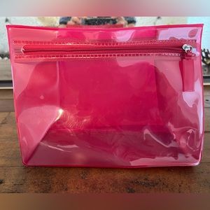 Walgreens vinyl zipper pouch/clutch purse, NWOT.